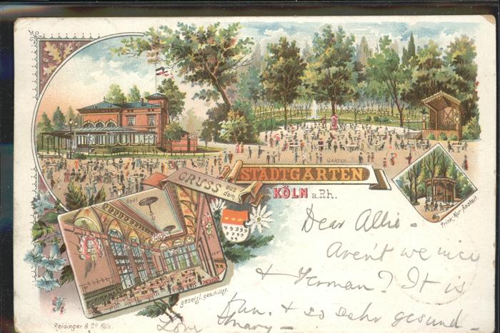 Koeln Rhein Stadtgarten