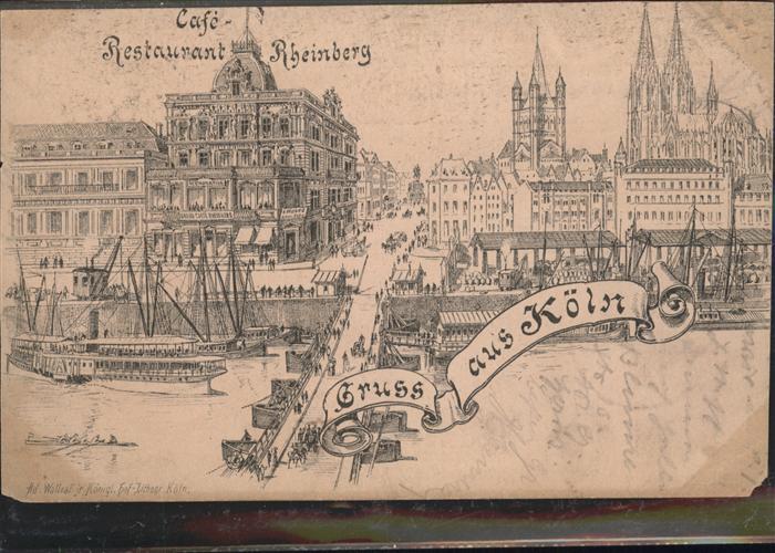 Koeln Rhein Restaurant Rheinberg