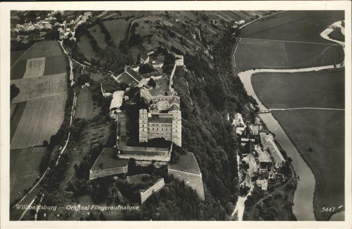 Eichstaett Oberbayern Fliegeraufnahme Willibaldsburg