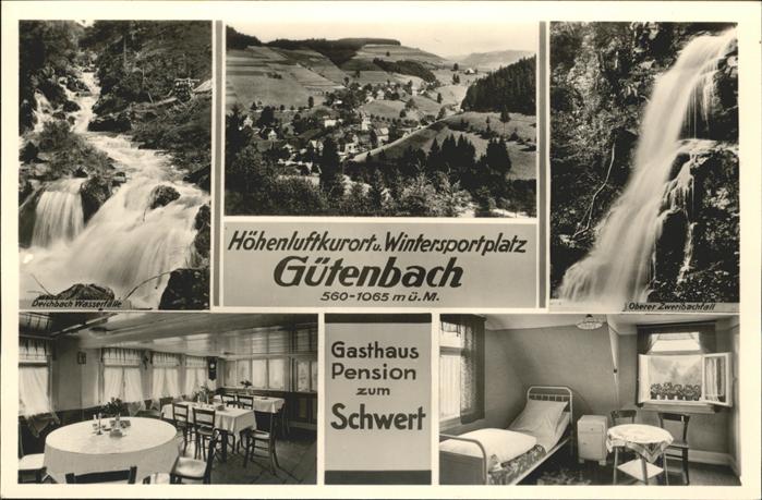 Guetenbach Schwarzwald Furtwangen BW Gasthaus Pension Schwert