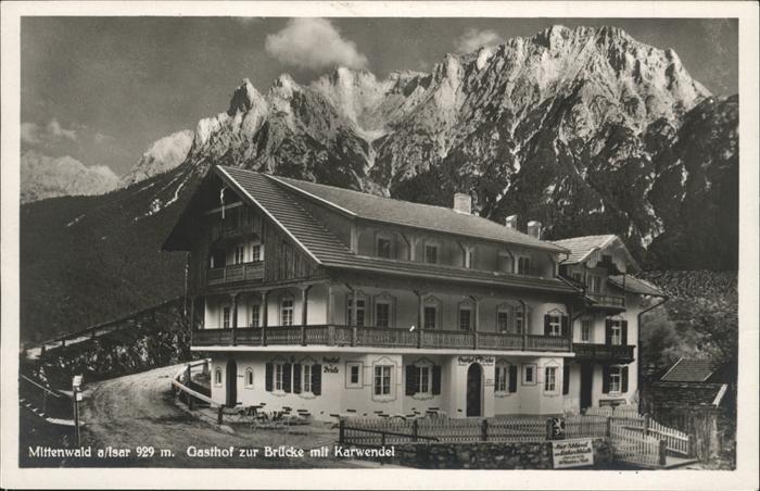 Mittenwald Bayern Gasthof Zur Brücke Karwendel