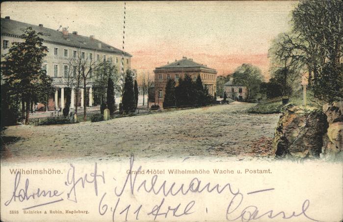 Wilhelmshoehe Kassel Grand Hotel  Postamt