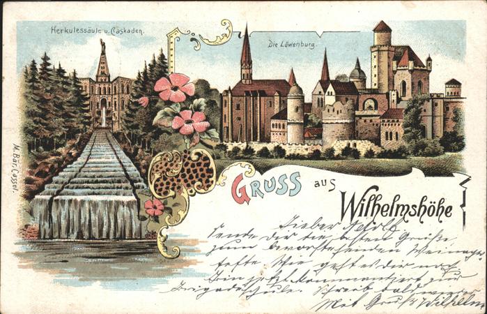 Wilhelmshoehe Kassel Löwenburg Herkulessäule