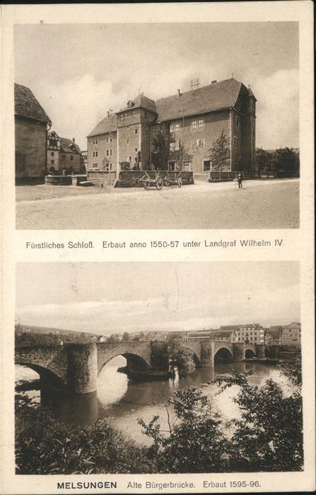 Melsungen Fulda Schloss Bürgerbrücke