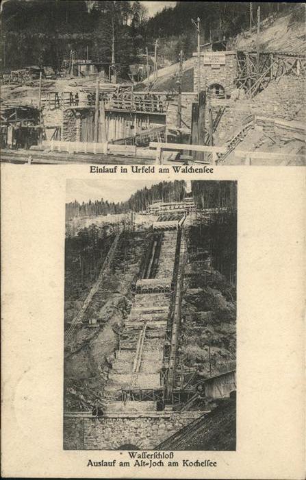 Urfeld Oberbayern Walchensee Wasserschloss Auslauf am Alt