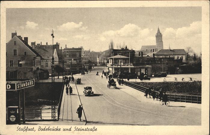 Stassfurt Bodebrücke Steinstrasse Kutsche