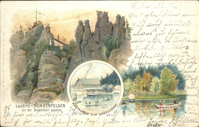 Lausitz Nonnenfelsen Boot