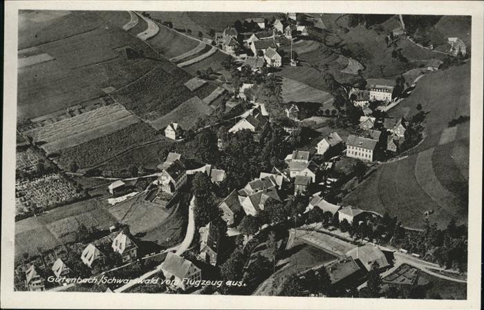 Guetenbach Schwarzwald Furtwangen BW Fliegeraufnahme