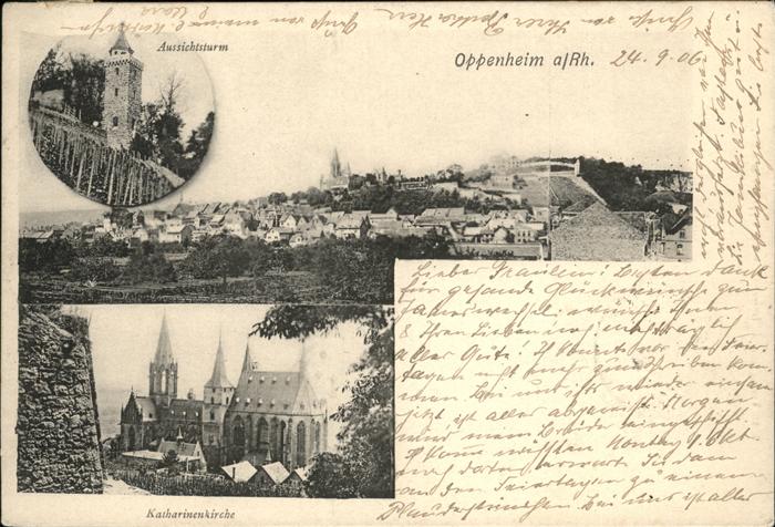 Oppenheim Aussichtsturm Katharinen Kirche