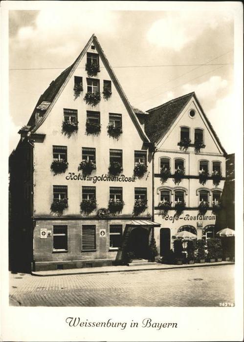 Weissenburg Bayern Hotel goldene Rose