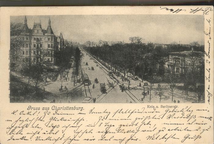 Charlottenburg Berlinerstrasse Strassenbahn Kutsche