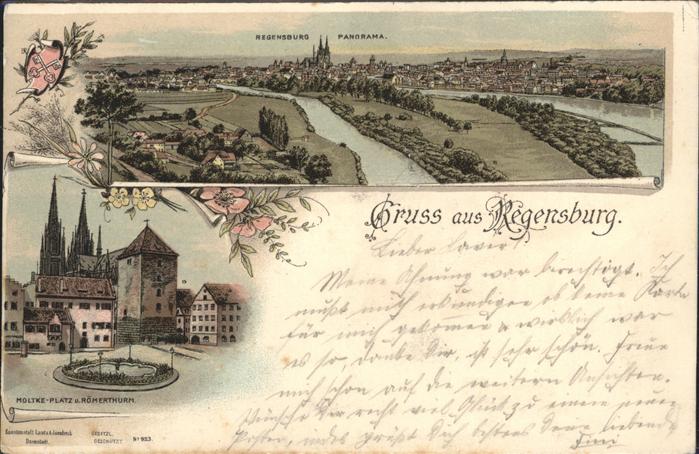 Regensburg Moltke Platz Römerthurm