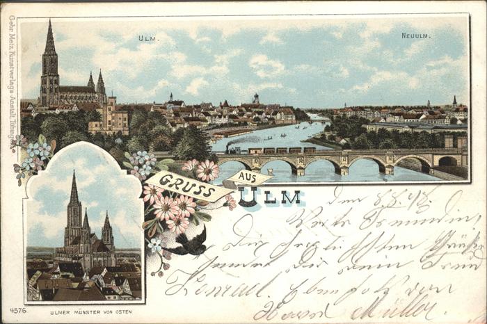 Ulm Donau Neuulm Brücke Münster