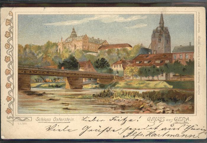 Gera Schloss Osterstein Brücke