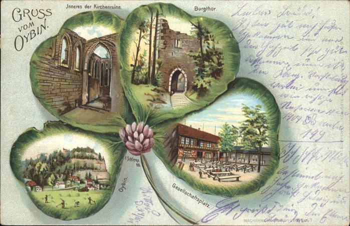 Oybin Kleeblatt Kirchenruine Burgthor Gesells
