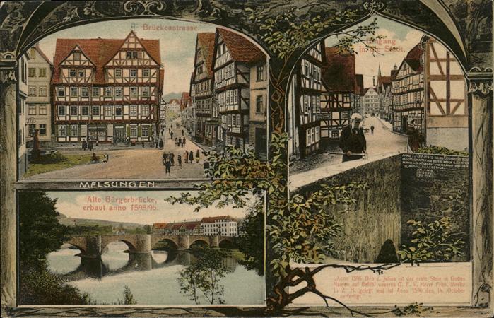 Melsungen Fulda Bürgerbrücke Brückenstrasse