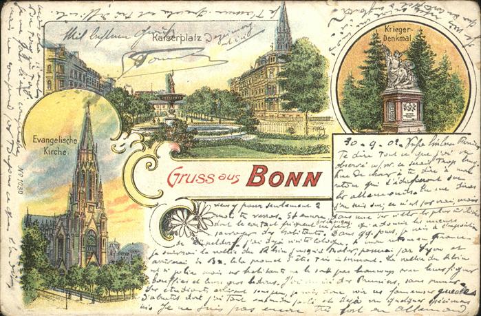 Bonn Rhein Krieger Denkmal Kirche Kaiserplatz