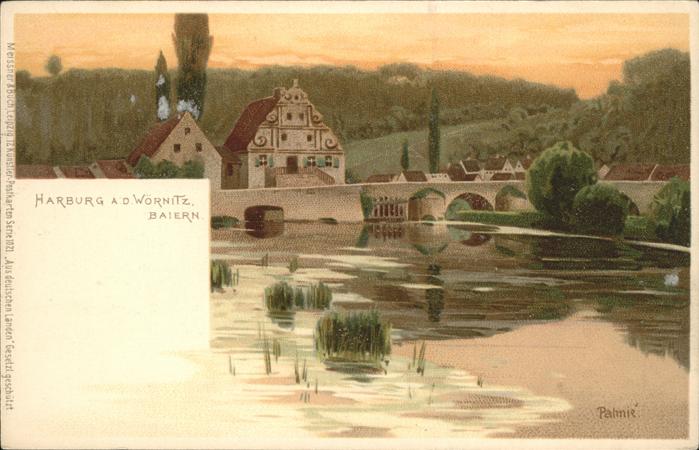 Harburg Wörnitz Brücke Künstler Palmie