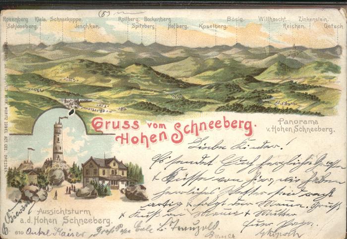 Schneeberg Tschechien Aussichtsturm