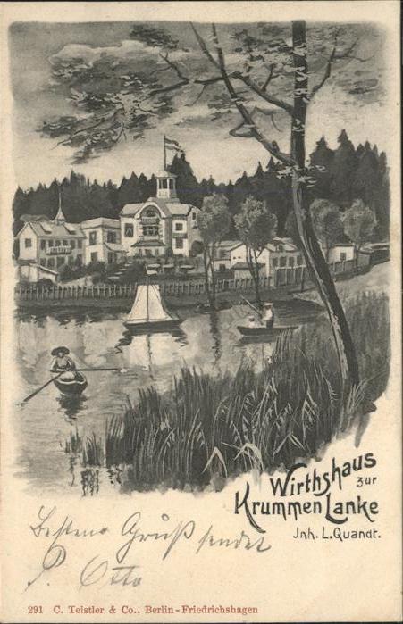 Berlin-Zehlendorf Wirtshaus Krummen Lanke