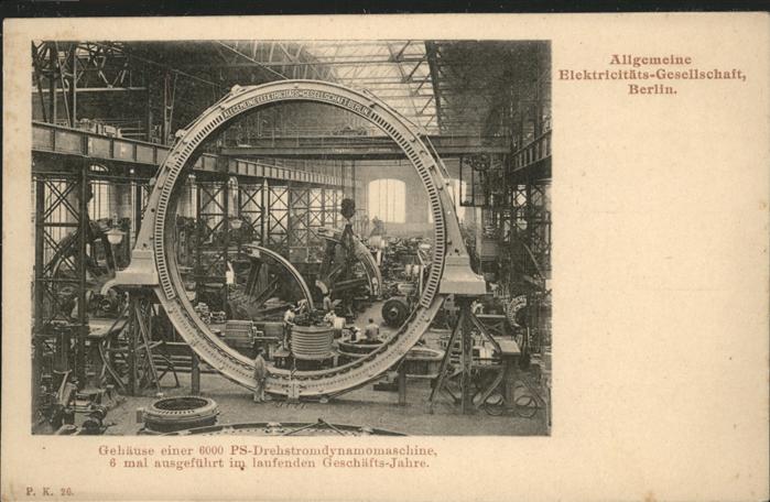 Berlin Elekticitäts Gesellschaft Gehäuse einer