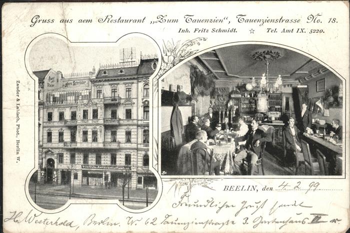Berlin Restaurant Zum Tauenzien