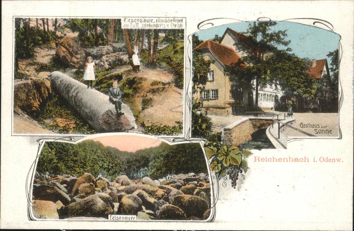 Reichenbach Odenwald Gasthaus Sonne
Felsenmeer