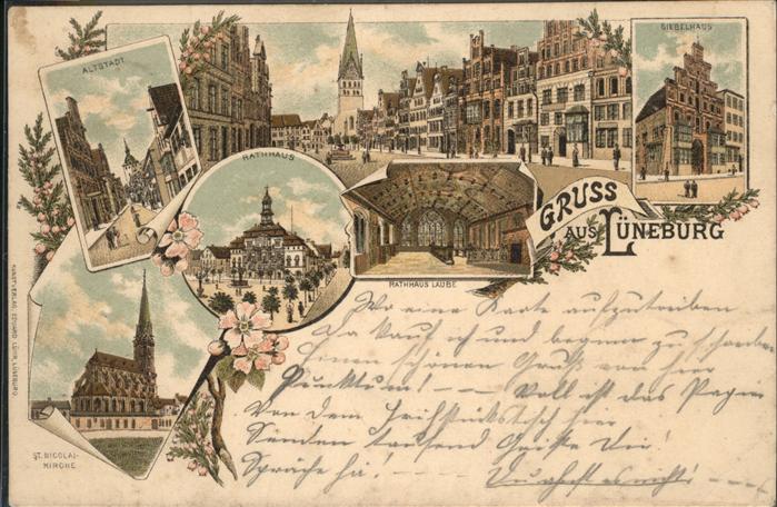 Lueneburg Kaiserl. Post
Viskulenhof
Rathaus