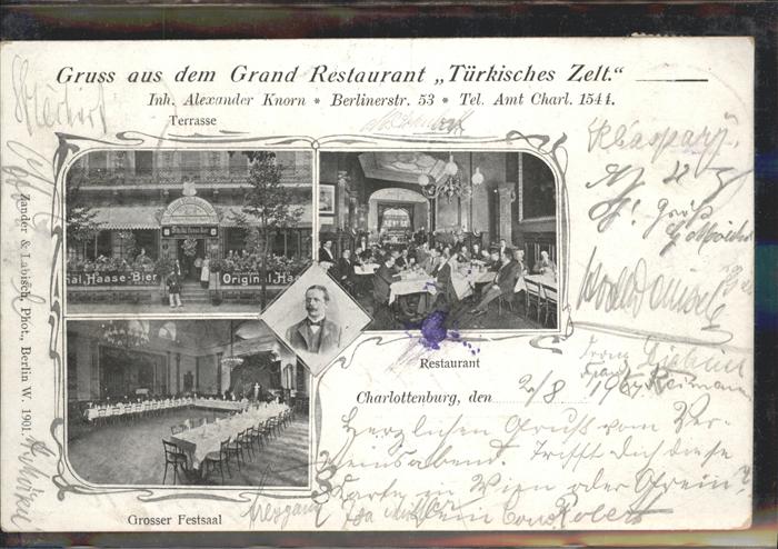 Charlottenburg Grand Restaurant Türkisches Zelt