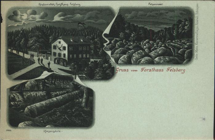 Felsberg Odenwald Forsthaus Felsberg Felsenmeer Riesensäu