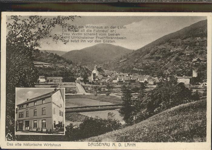 Dausenau Altes Histor. Wirtshaus