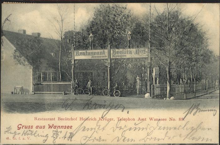 Wannsee Restaurant Beelitzhof