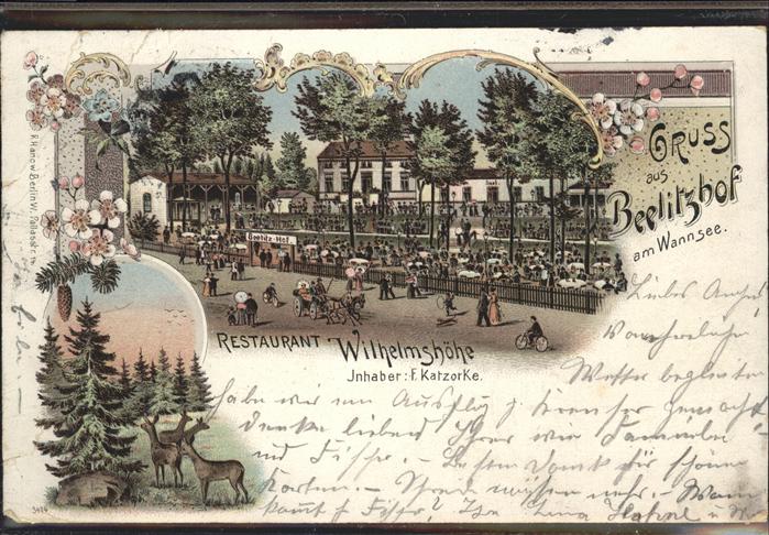 Wannsee Beelitzhof
Restaurant Wilhelmshöhe