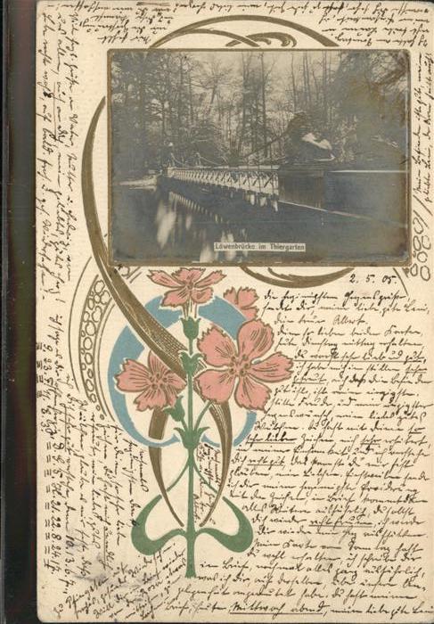 Berlin Löwenbrücke
Tiergarten
Prägedruck