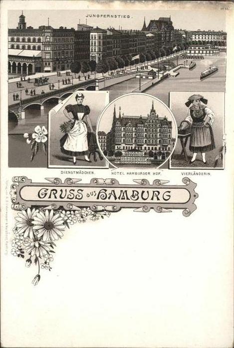 HAMBURG  CITY dienstmaedchen
Hotel Hamburger Hof
Vierlaenderin