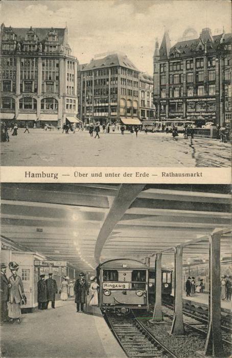 Hamburg Über und unter der Erde
Rathausmarkt