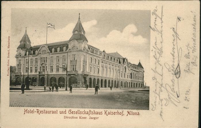 HAMBURG  CITY Hotel Restaurant Gesellschaftshaus Kaiserhof
Altona