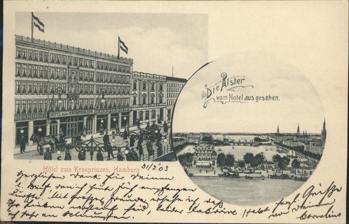 HAMBURG  CITY Hotel zum Kronprinzen
Alster
