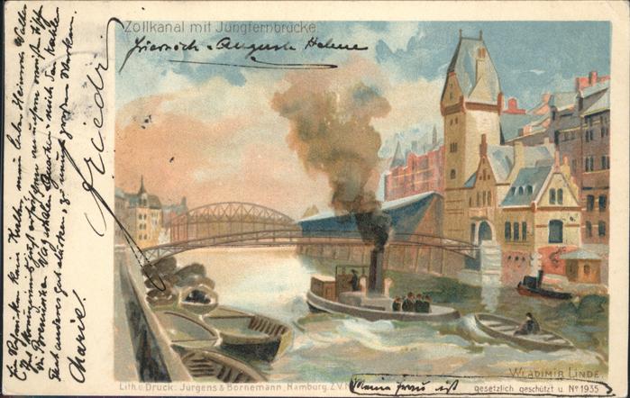 Hamburg Jungfernbrücke
Zollkanal