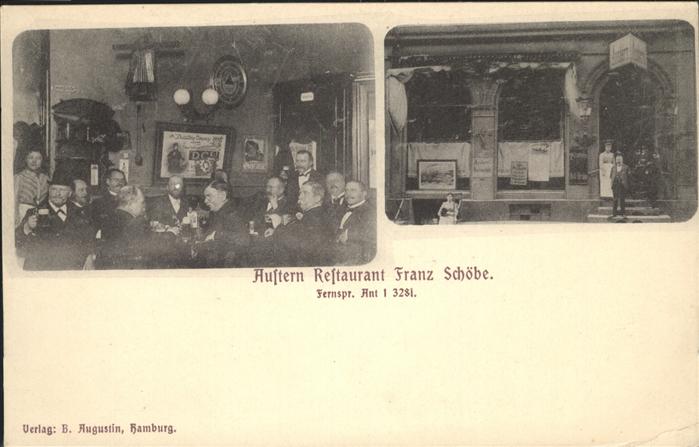 HAMBURG  CITY austern Restaurant Franz Schoebe