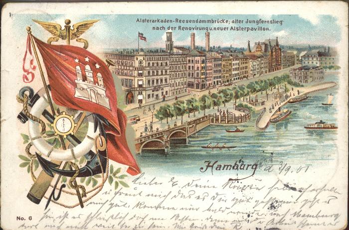 Hamburg Alsterarkaden-Reesendammbrücke
Jungfer