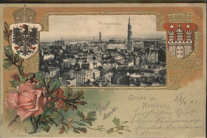 Hamburg Totalansicht
Prägedruck
