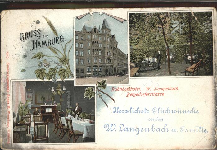 Hamburg Bahnhofshotel W. Langenbach
Bergedorfs