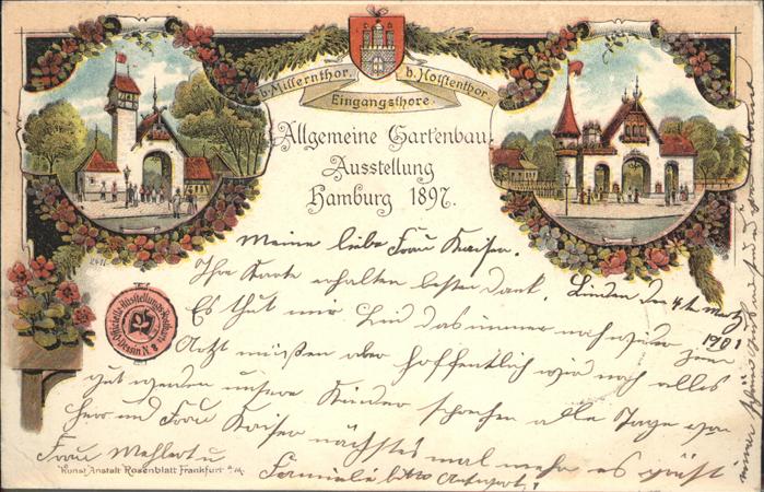 Hamburg Allg. Gartenbau-Ausstellung 1897
