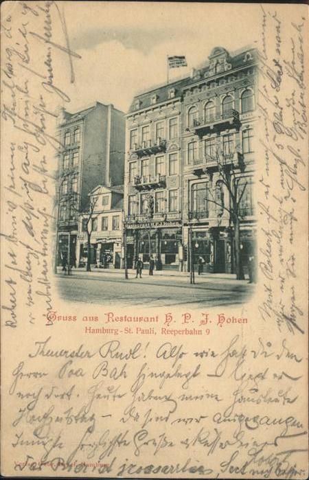 Hamburg Restaurant H. P. J. Hohen