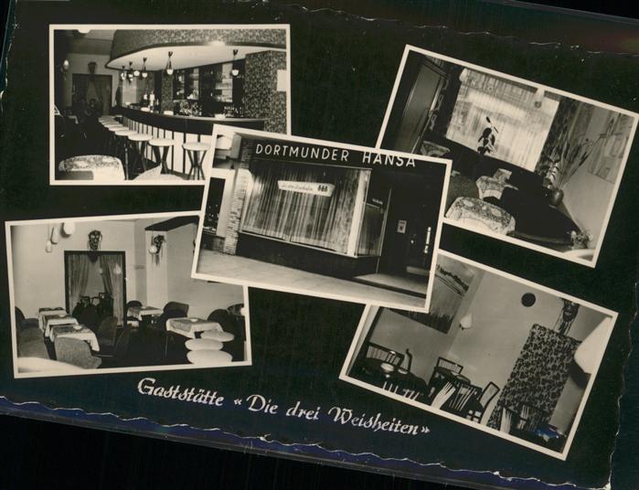 HAMBURG CITY Gaststaette Die drei Weisheiten Dortmunder Hansa