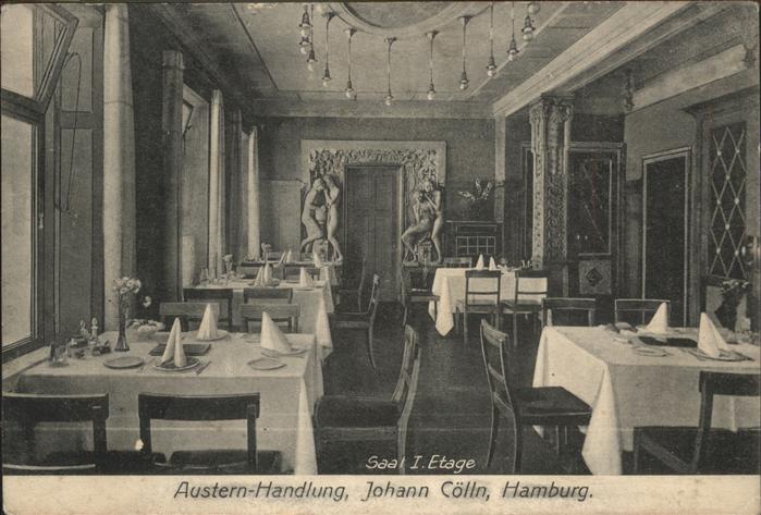 HAMBURG CITY Austern Handlung Johann Coelln