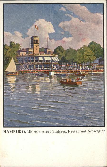 HAMBURG CITY Uhlenhorster Faehrhaus Restaurant Schwegler