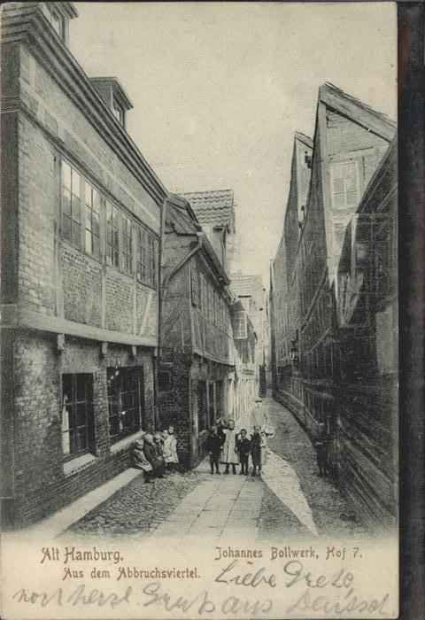 Hamburg Alt-Hamburg Johannes Bollwerk Abbruchsv