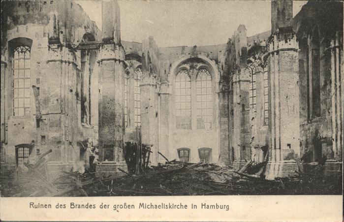 Hamburg Michaeliskirche Zerstörung Brand